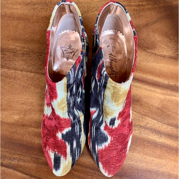 Anthro Velvet Ikat boots - Picture 13 of 15